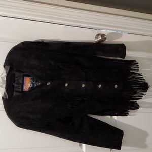 Cripple Creek Fringed Leather Jacket